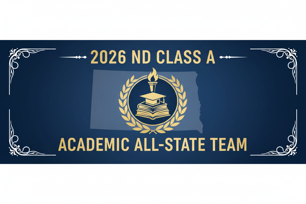 2025-2026 North Dakota Class A Academic All-State Team