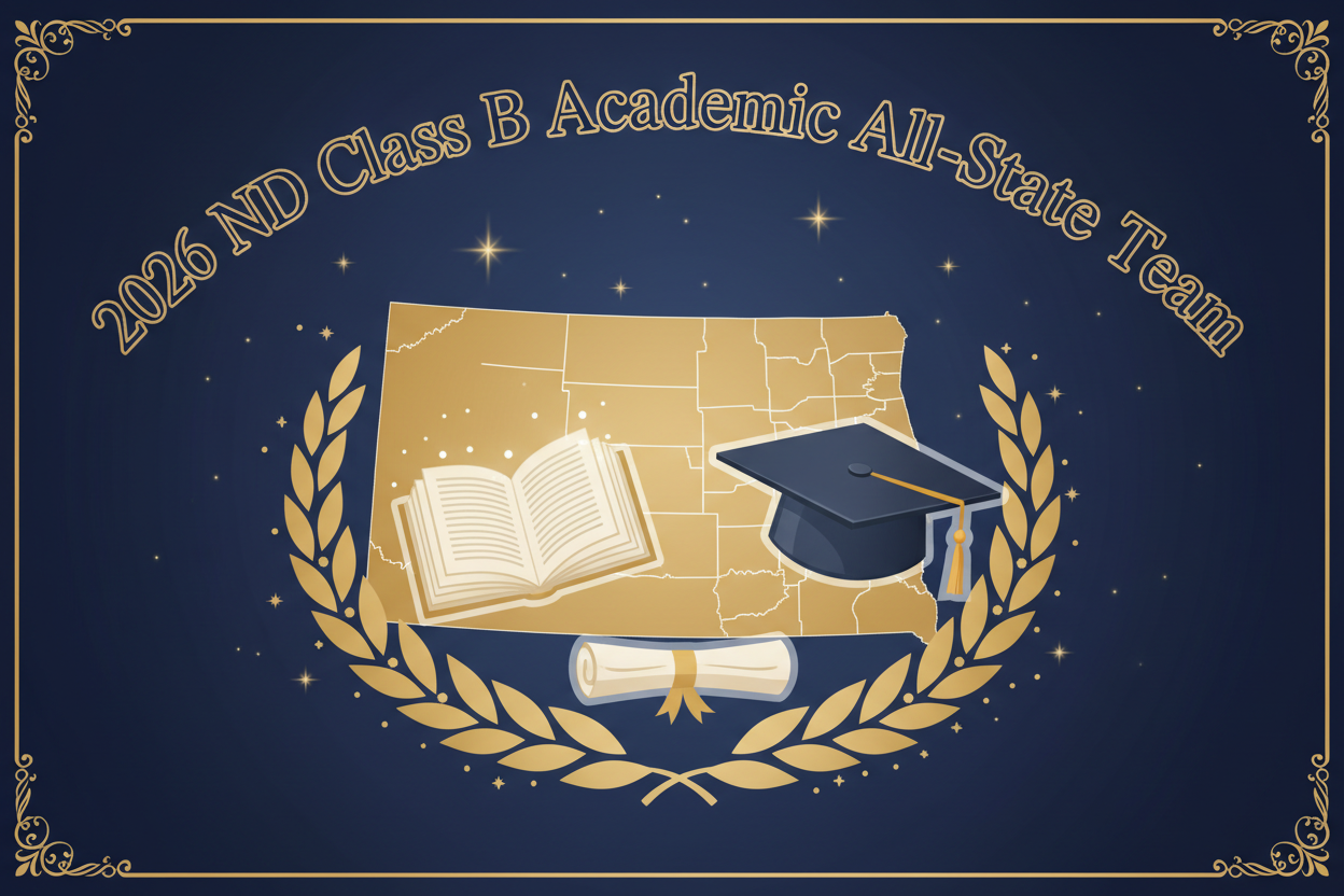 2025-2026 North Dakota Class B Academic All-State Team